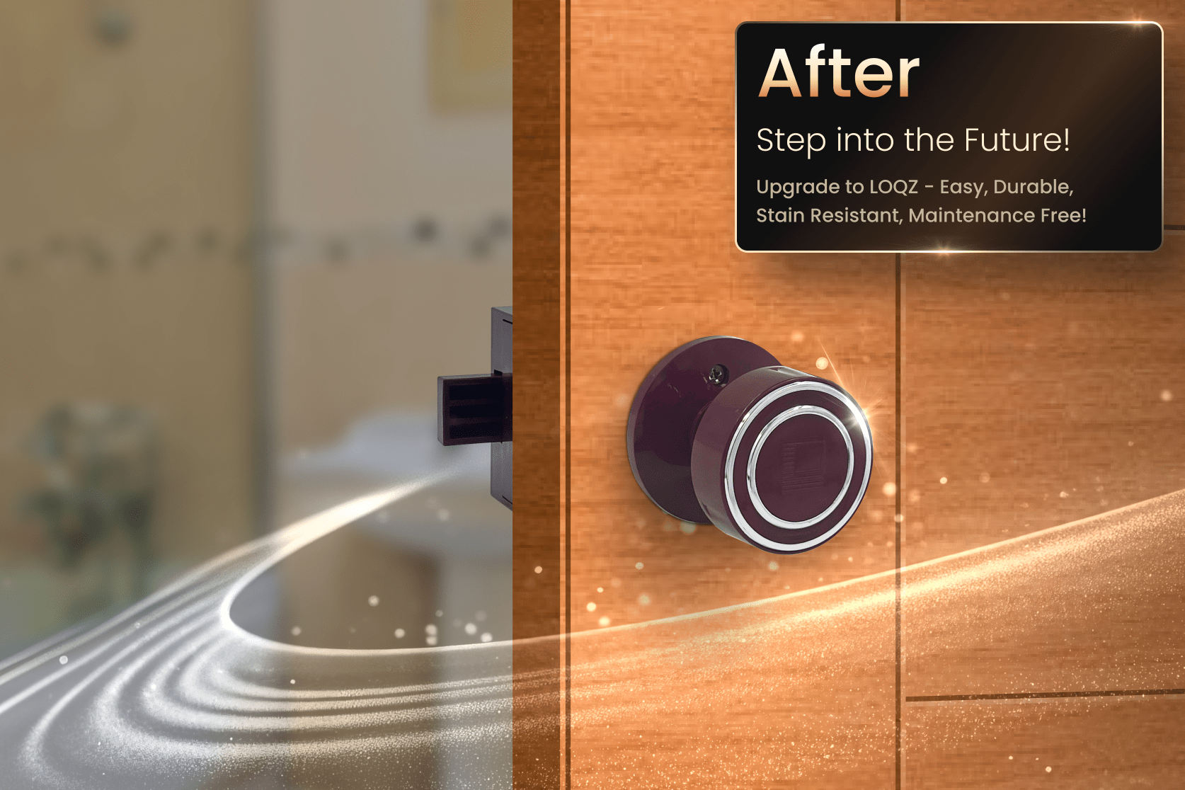 bathroom door lock